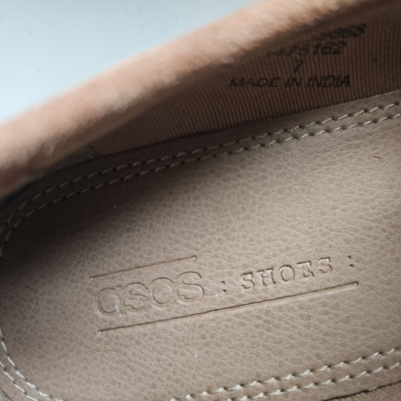 ASOS Terracotta Pink Suede Kiltie Tassel Loafers, 7 - Picture 10 of 11